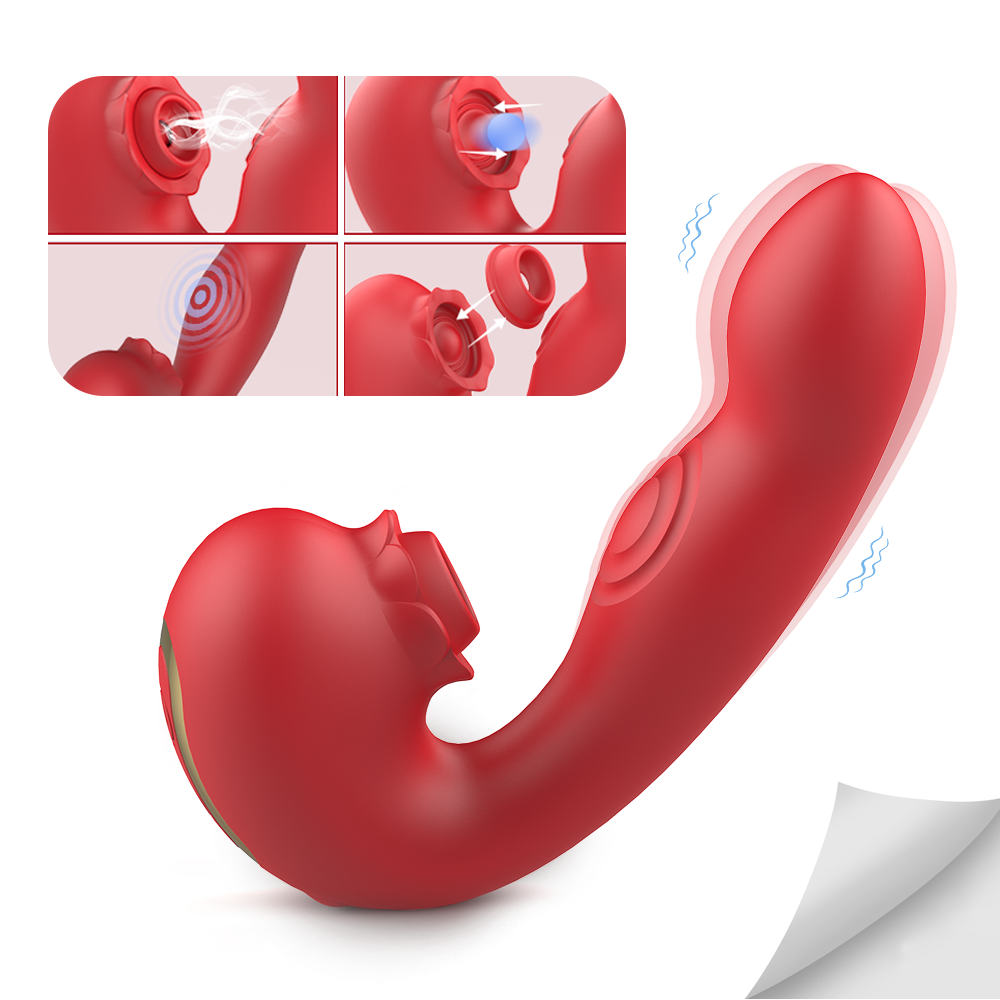 flower-inspired silicone petals Floral suction and vibrating clitoral toy in lavender