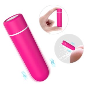 SEED magnetic bullet vibrator in wine red, compact everyday design