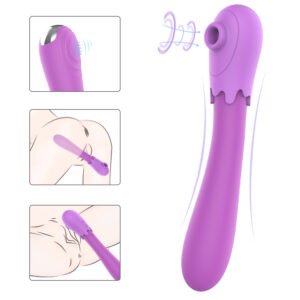 Happy Eggplant suction and patting toy in purple, eggplant shape