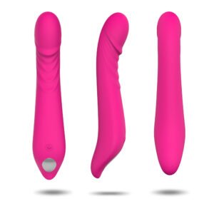 ARES strong simple vibrator in rose red, classic shape